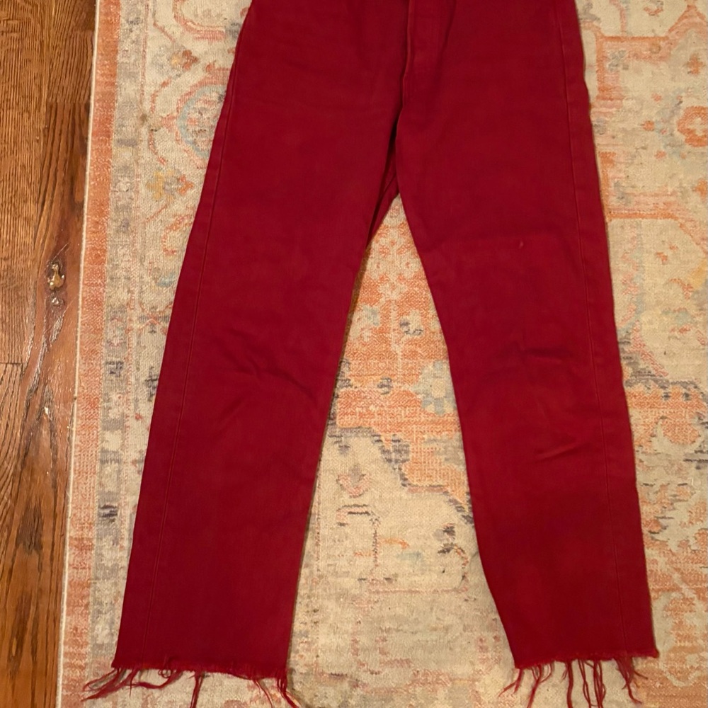 Levi's Vibrant Red Denim Jeans